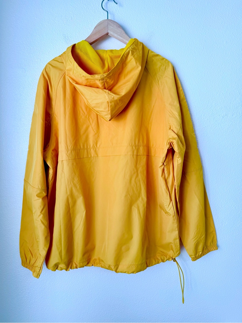 Vintage 90’s London Fog Yellow Hooded Anorak Rain Jacket Windbreaker Men’s XL - Picture 5 of 14